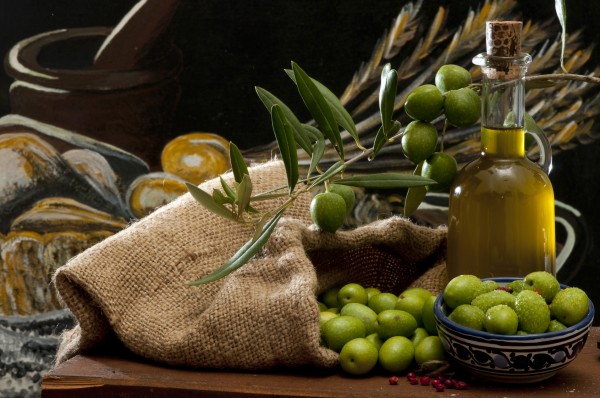 olives and oil