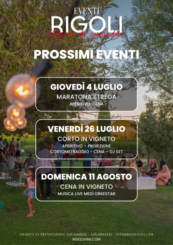 Locandina Eventi Luglio-Agosto