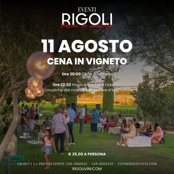 Post Cena in vigneto